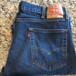 Mens Levi’s 505 Blue Jeans